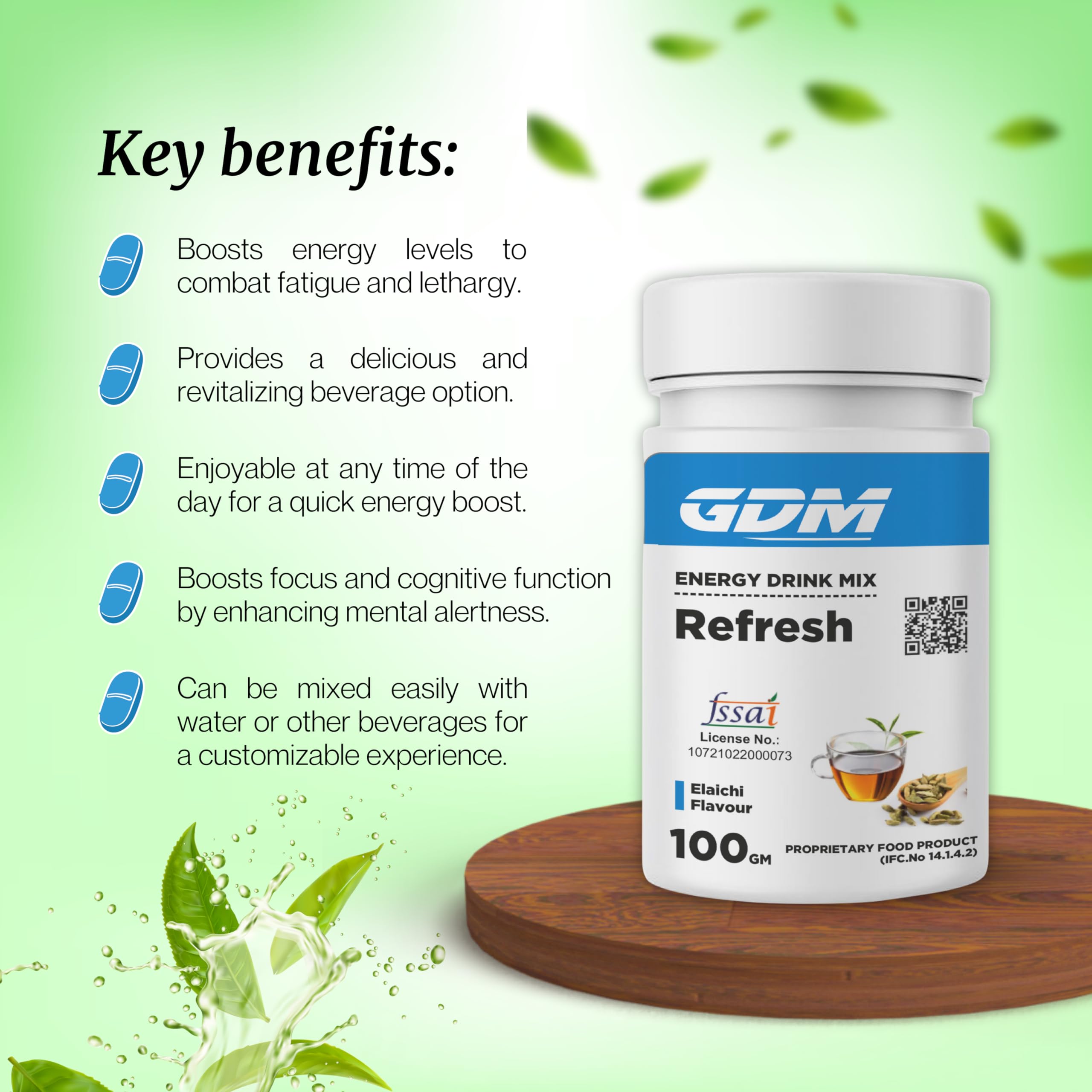 GDM Refresh Energy Drink for Refreshment and Mental alertness